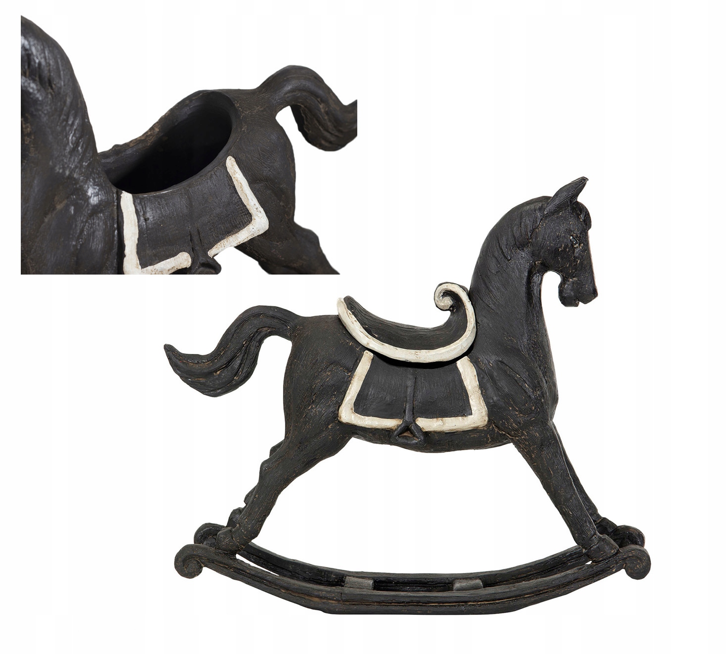 Figurka Socha Koník Na Pólech dekorativní ozdoba do obývacího pokoje úložný prostor