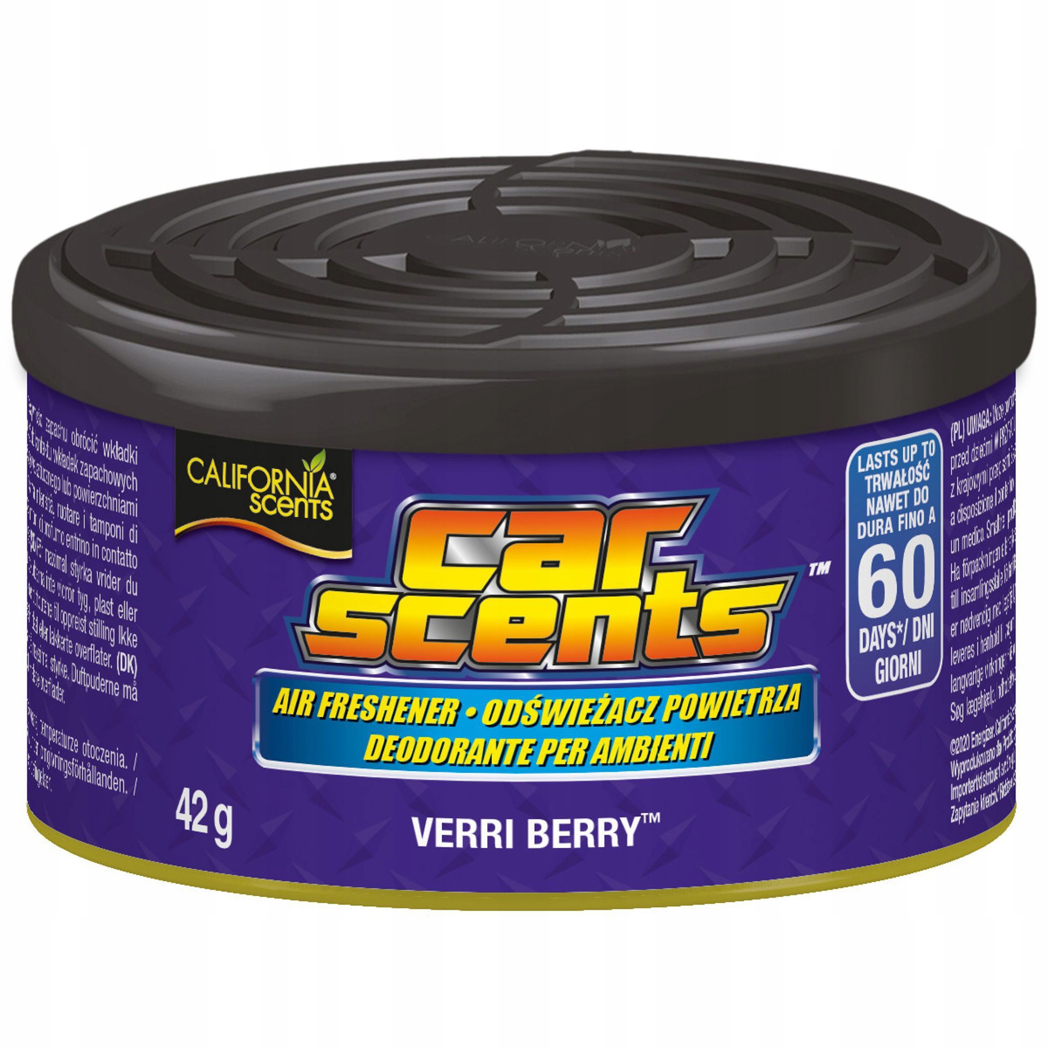 ZAPACH CALIFORNIA SCENTS VERRI BERRY PUSZKA ZAPACHOWA 42G