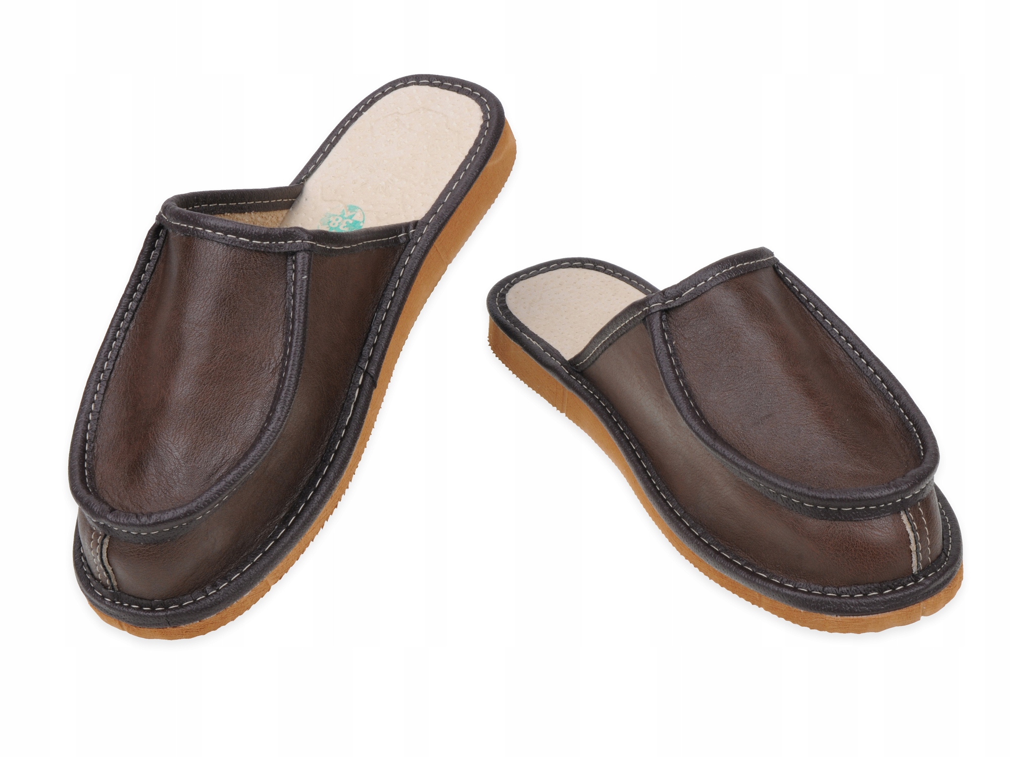 

Szerokie skórzane laczki wysokie podbicie Tgb 43