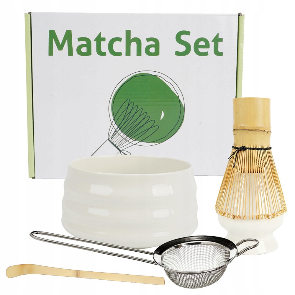 Bambusowy Zestaw Prezentowy Do Herbaty Matchy Chashaku Trzepaczka Łyżka