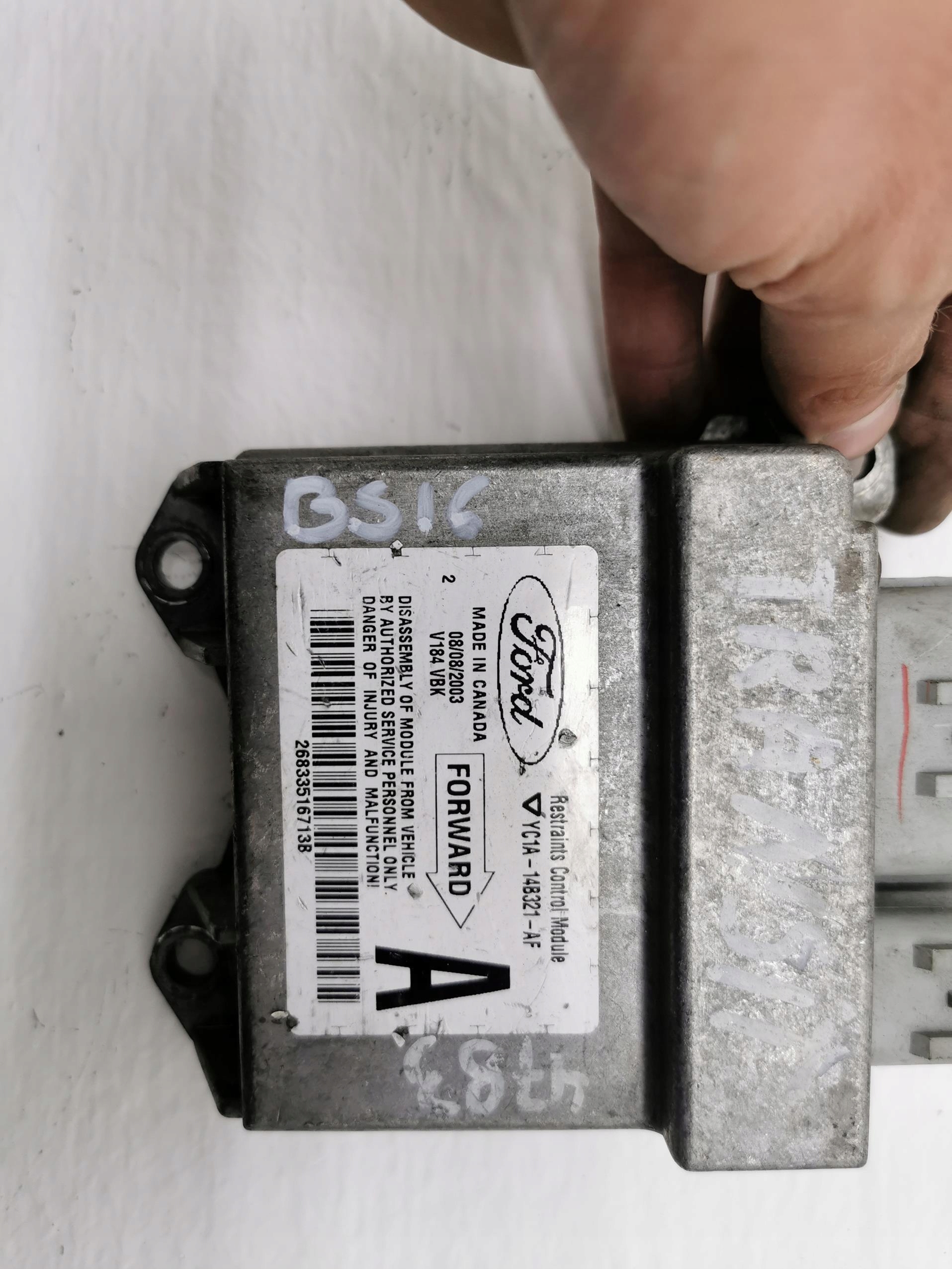 modulo airbag FORD TRANSIT MK6 YC1A-14B321-AF 00-06