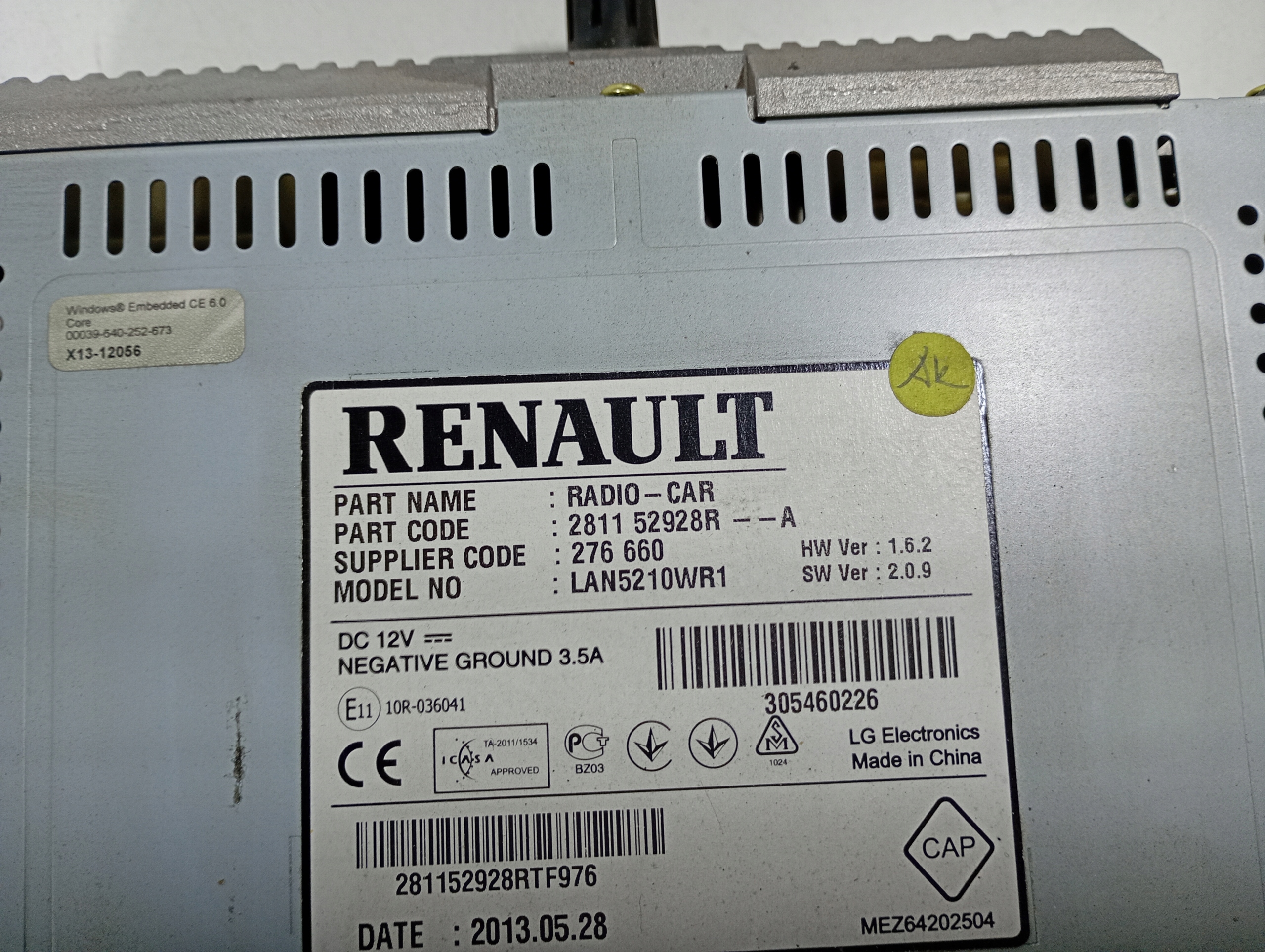 CLIO 4 IV 12-20 RADIO ORYGINALNE CD display navigation OE 281152928R