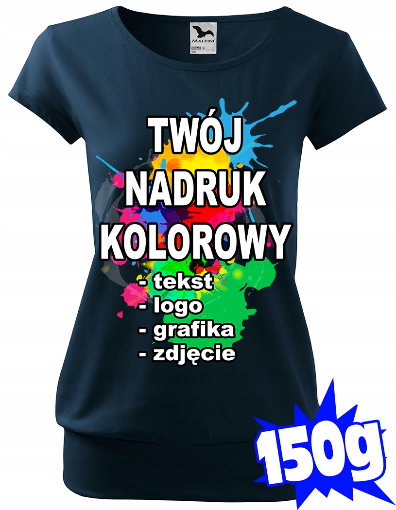 

Koszulka Z Własnym Nadrukiem damska 2XL City 02