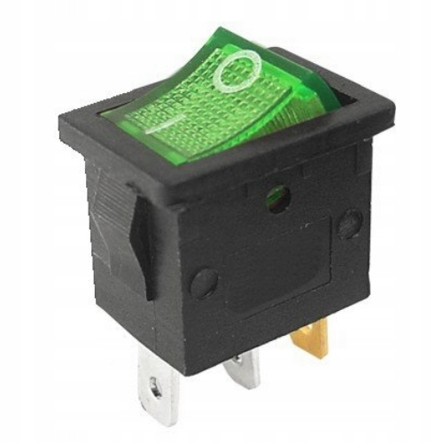 

IRS-701AC przełącznik 3pin 6A 250V zielony 5szt.