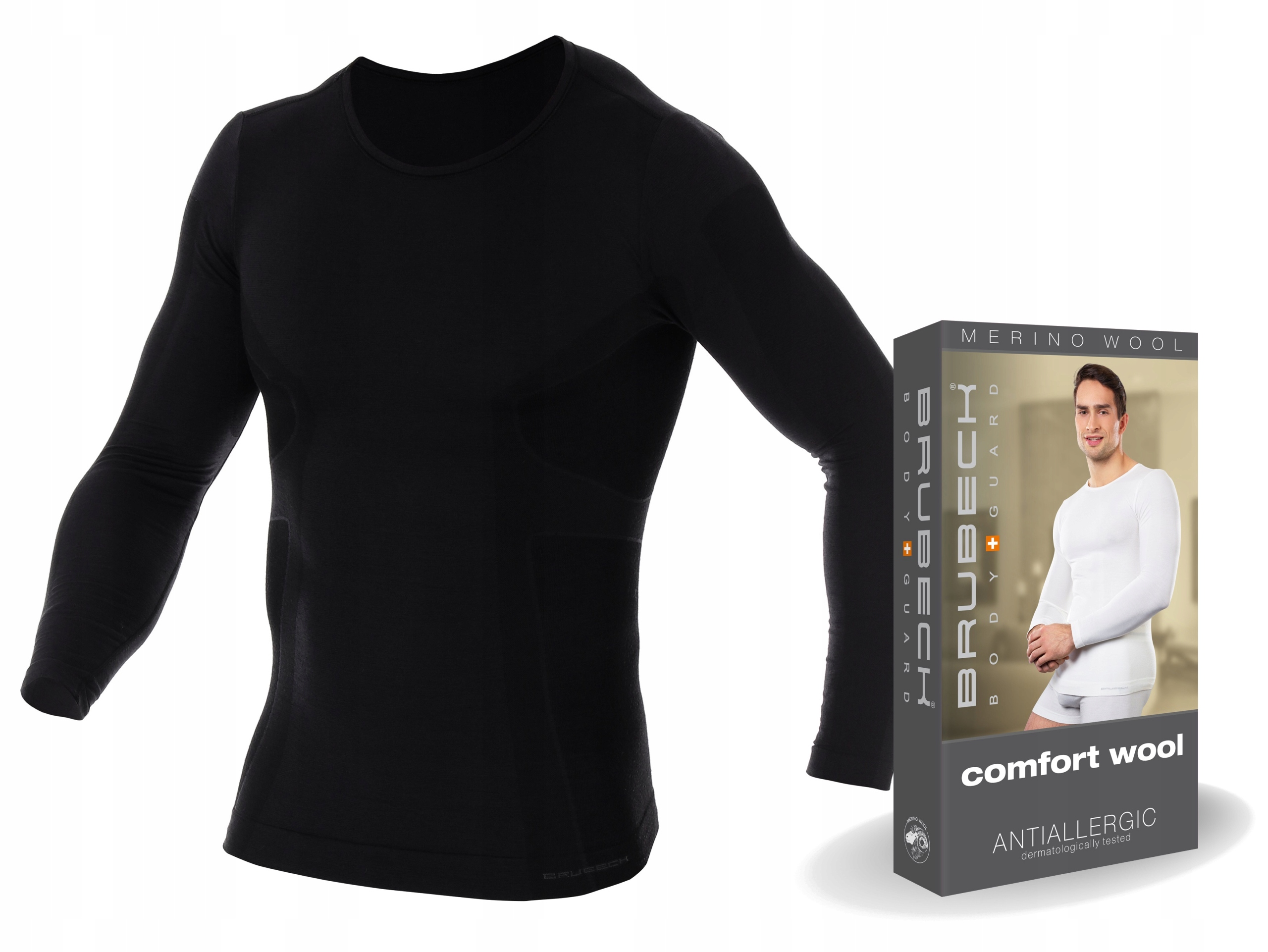 Komfortowa Koszulka Merino Brubeck Men LS11600 -M