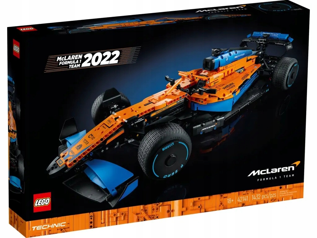 Lego Technic Závodní Auto Mclaren Formula 1 Sada Kostek 42141