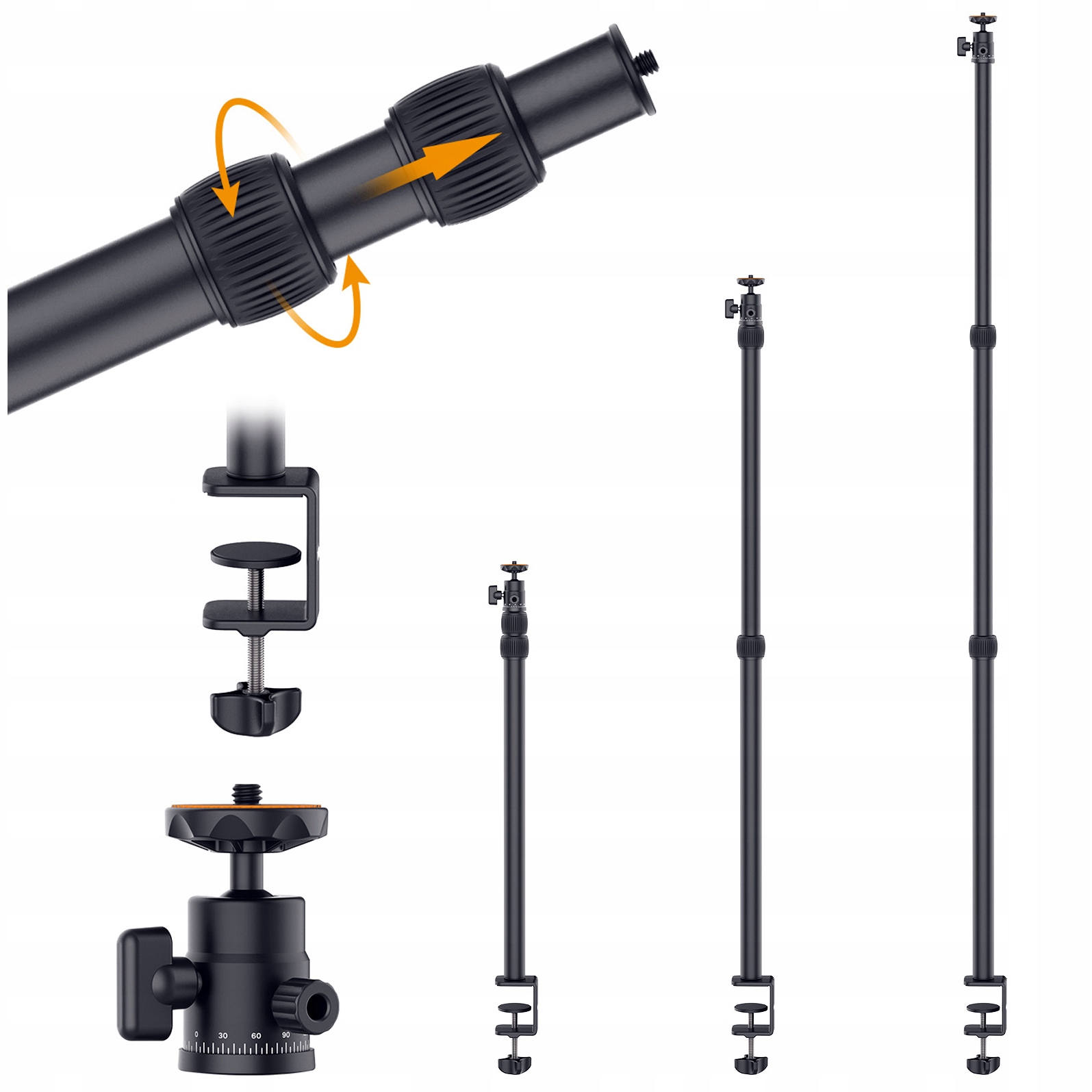 Studiový stolní držák pro mikrofon Kamery Led lampy Ulanzi Vijim LS03