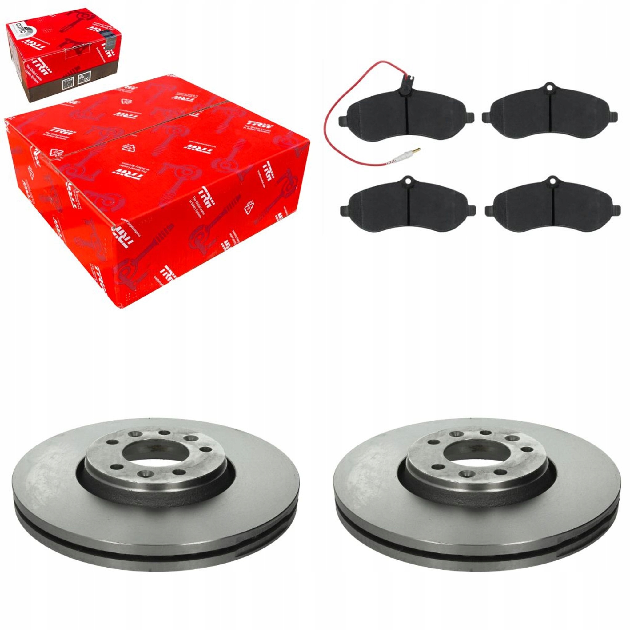 2× trw DF4849S тормозной диск тормозные колодки перед комплект. GDB1719