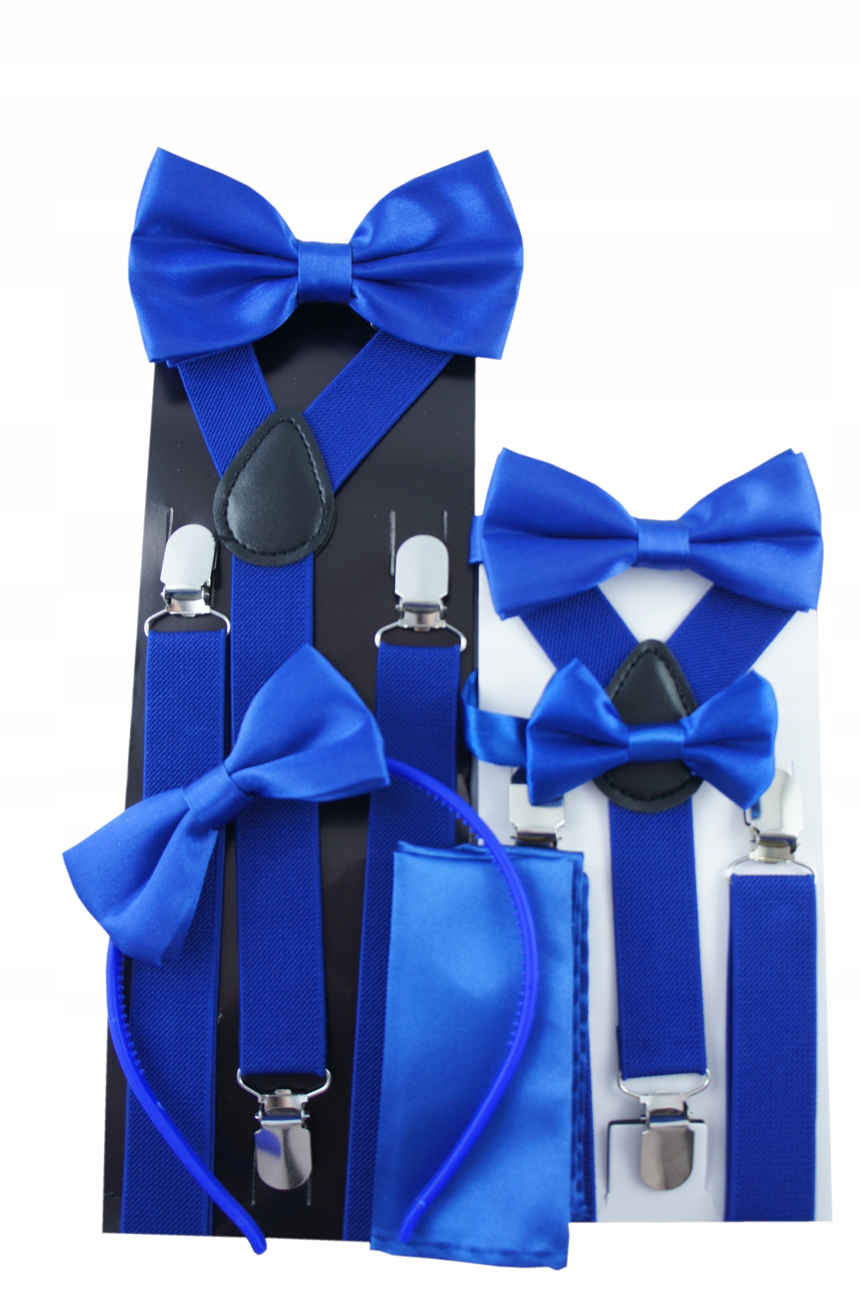 Poszetka chustka satynowa gładka CHABROWA MODRAK Materiał dominujący poliester