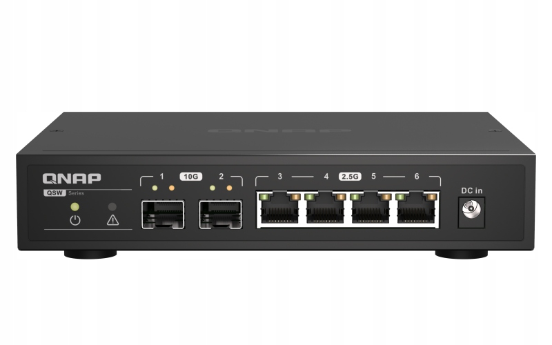 Qnap switch QSW-2104-2S (4x 2,5GbE RJ45 a 2x 10GbE Sfp+)