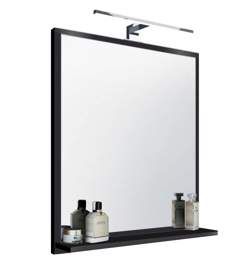 Zrcadlo s policí a Led osvětlením Zrcadlo nástěnné obdélníkové