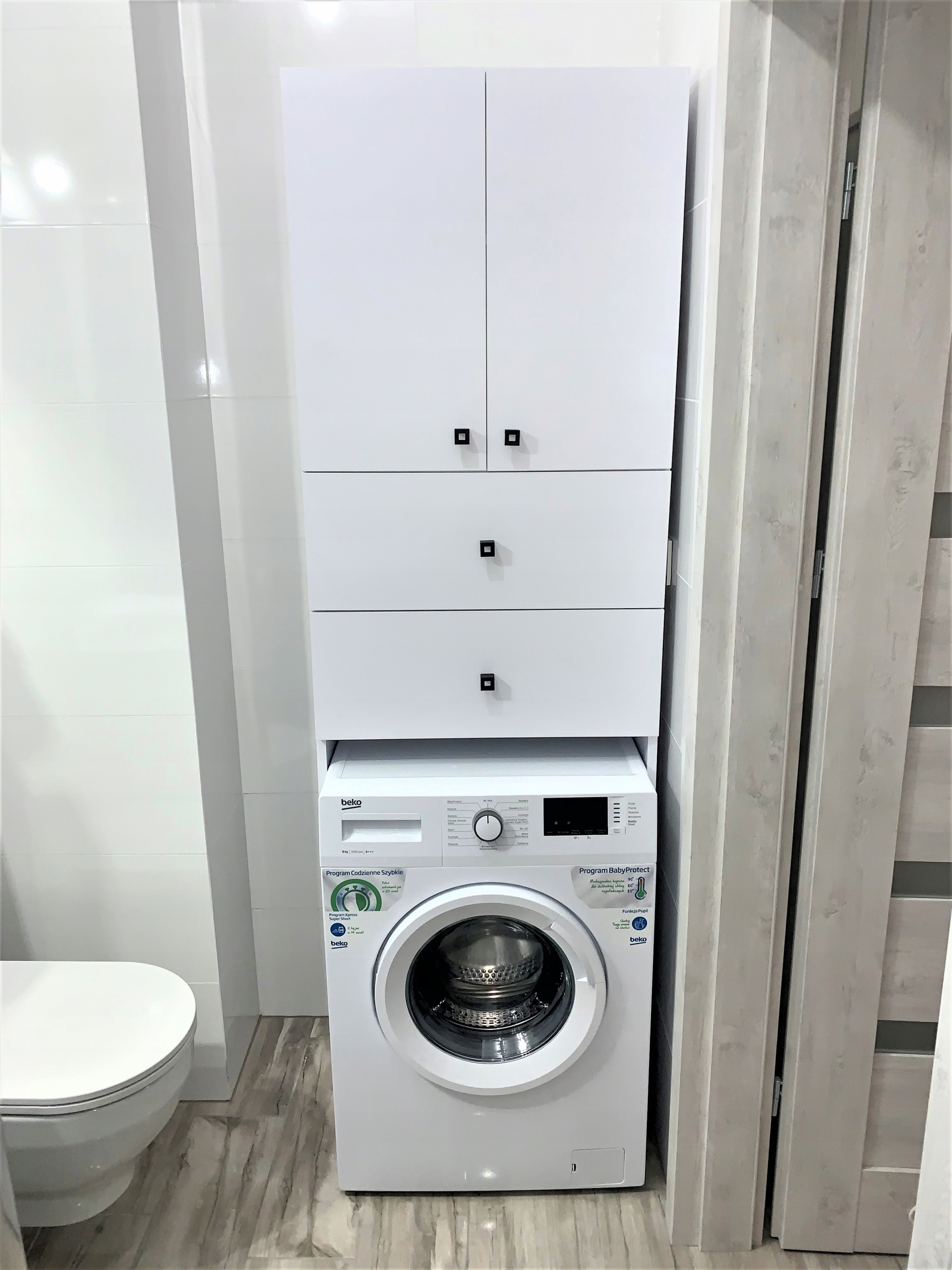 SZAFKA NAD PRALKĘ - słupek regał szuflady Kod producenta 100005