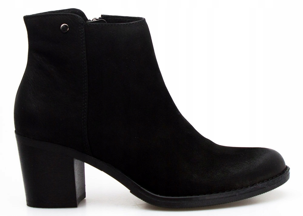 Černé Kotníkové Boty Kožené Boty 37