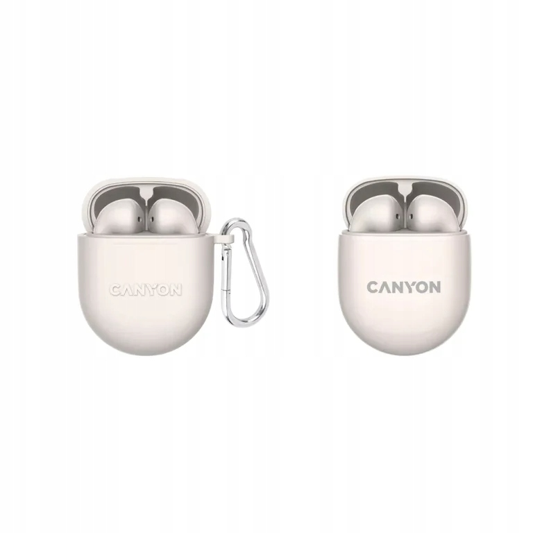 CANYON Słuchawki douszne TWS-6 Etui Beżowe — 9