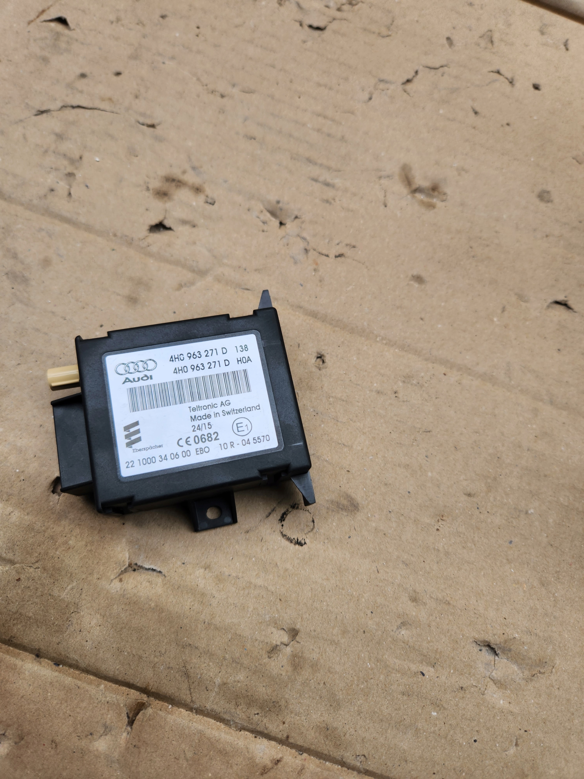 STEROWNIK MODUŁ WEBASTO AUDI 4H0963271D
