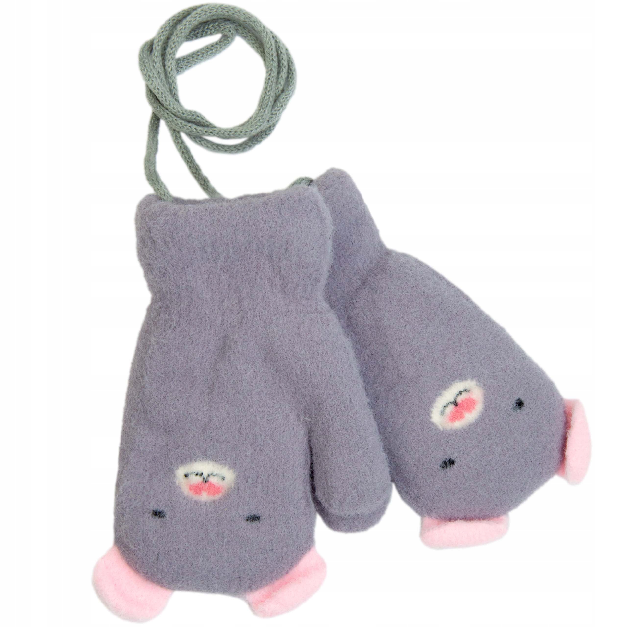 

Grube Rękawiczki Na Sznurku dziewczynka 4-5 lat