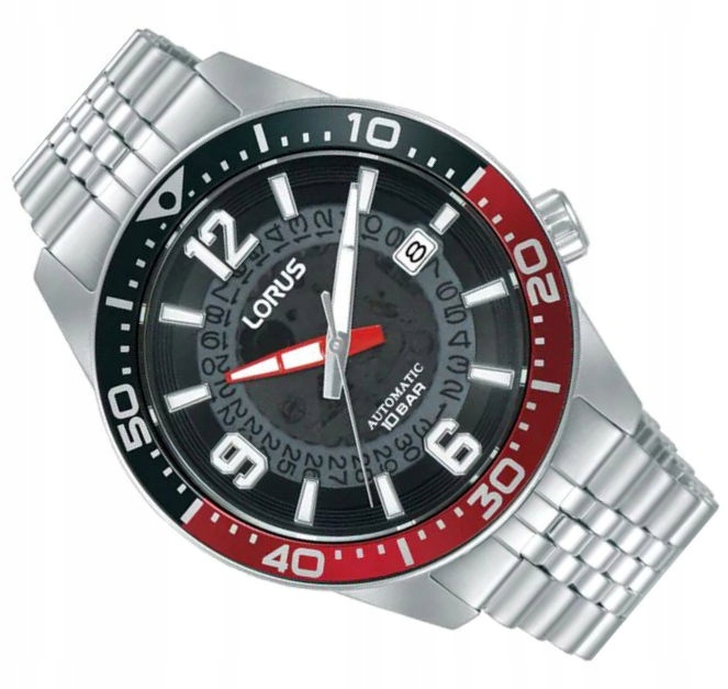 Pánské Automatické Hodinky Lorus Diver Skeleton Na Náramku RU413AX9