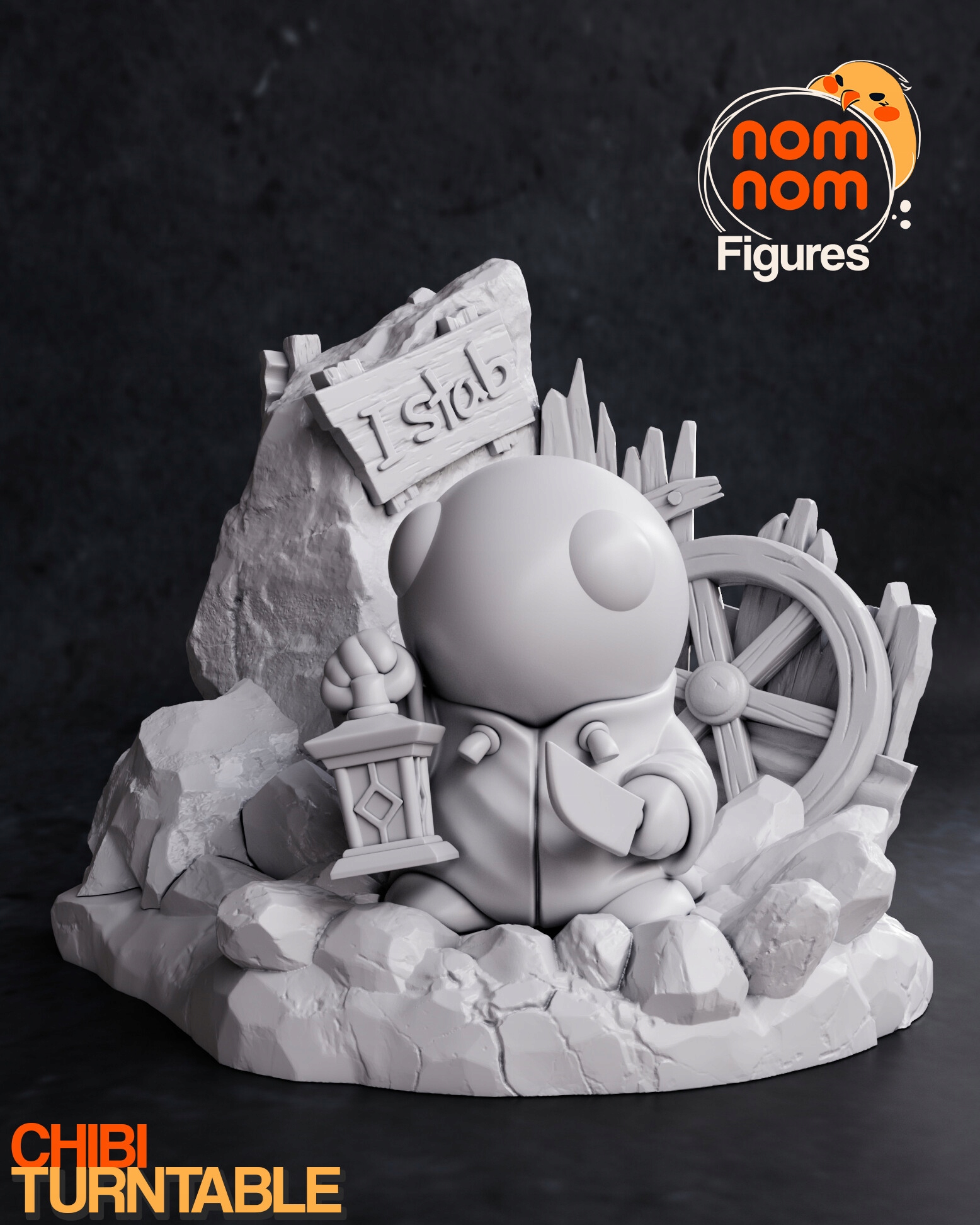 Figurka Chibi Tonberry Final Fantasy 3D tisk Pryskyřice NomNom Figures