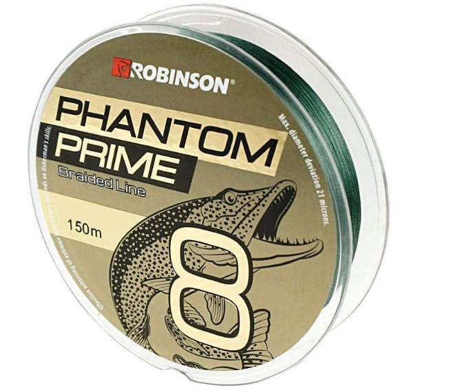 Robinson Plecionka Phantom X8 0,15MM 150M Ciemnozielona