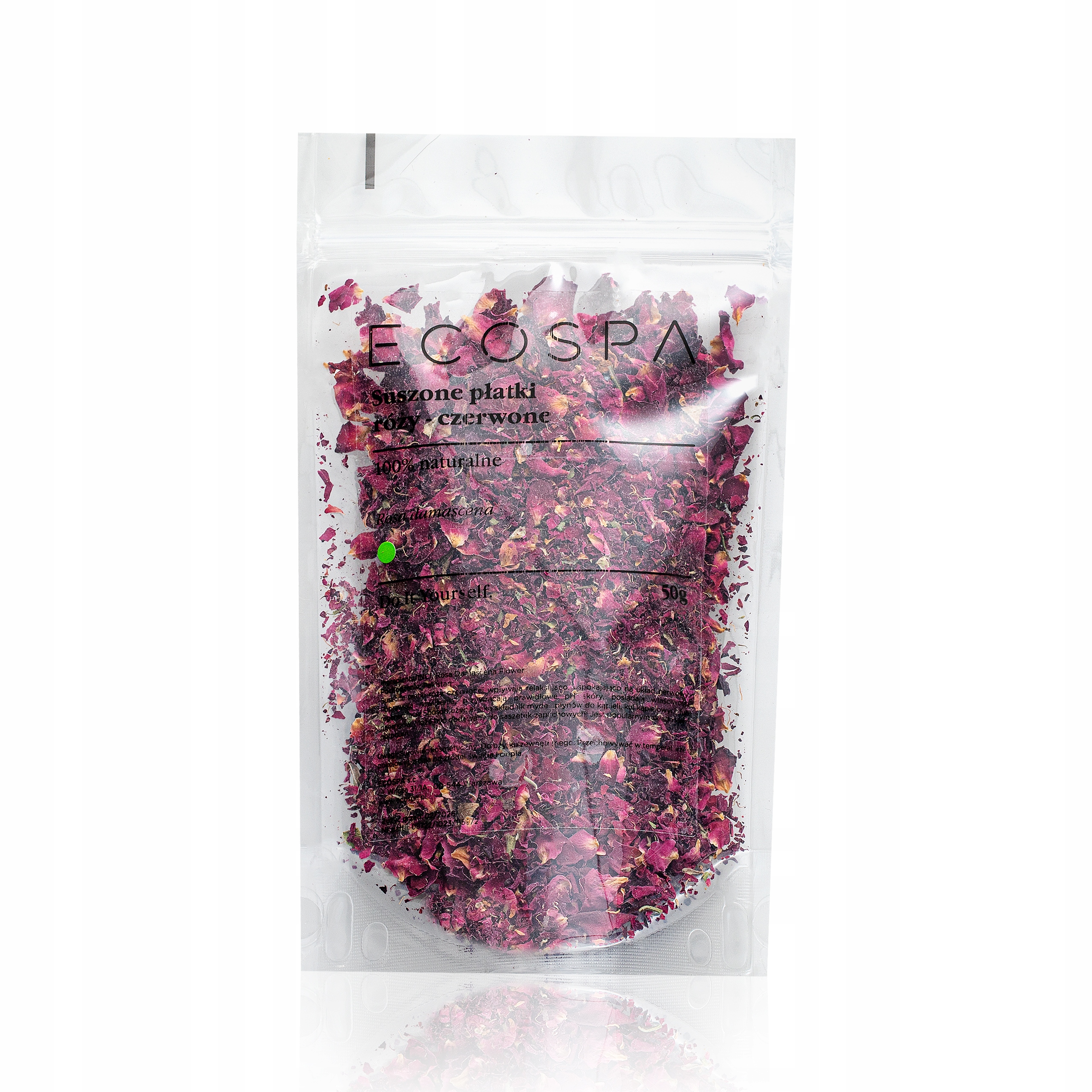 Naturalne Suszone Płatki Róży Susz Róża Czerwone 50 G Ecospa