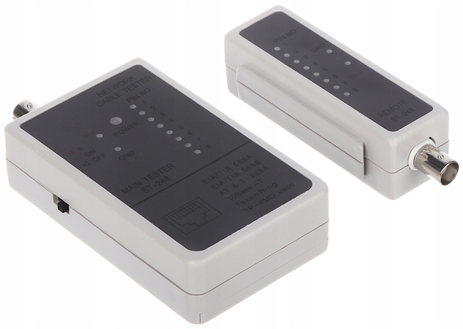 

Tester ST-248 do kabli RJ45, Utp, Ftp, Bnc