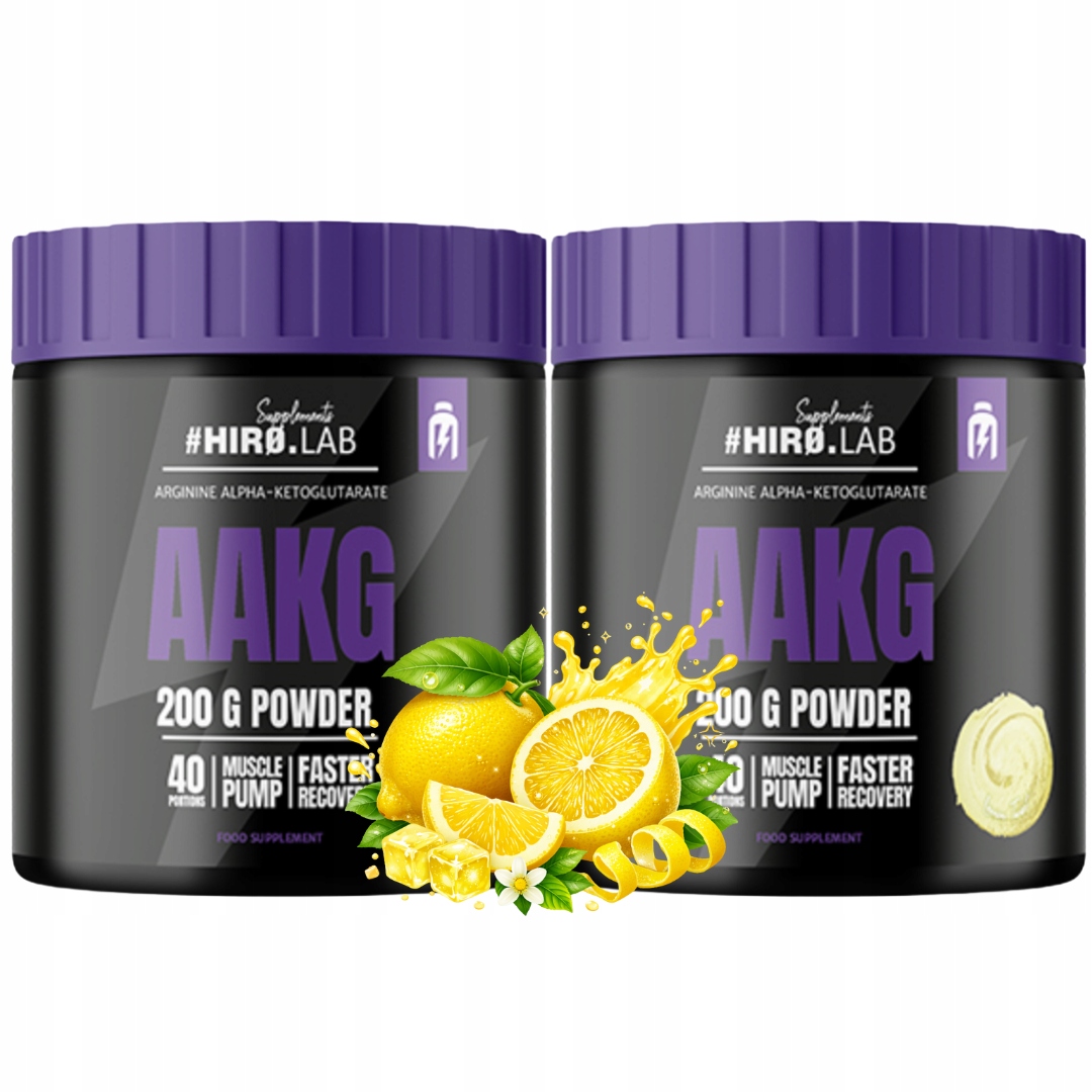Hiro.lab Aakg 200G citronová příchuť arginina předtréninková pumpa