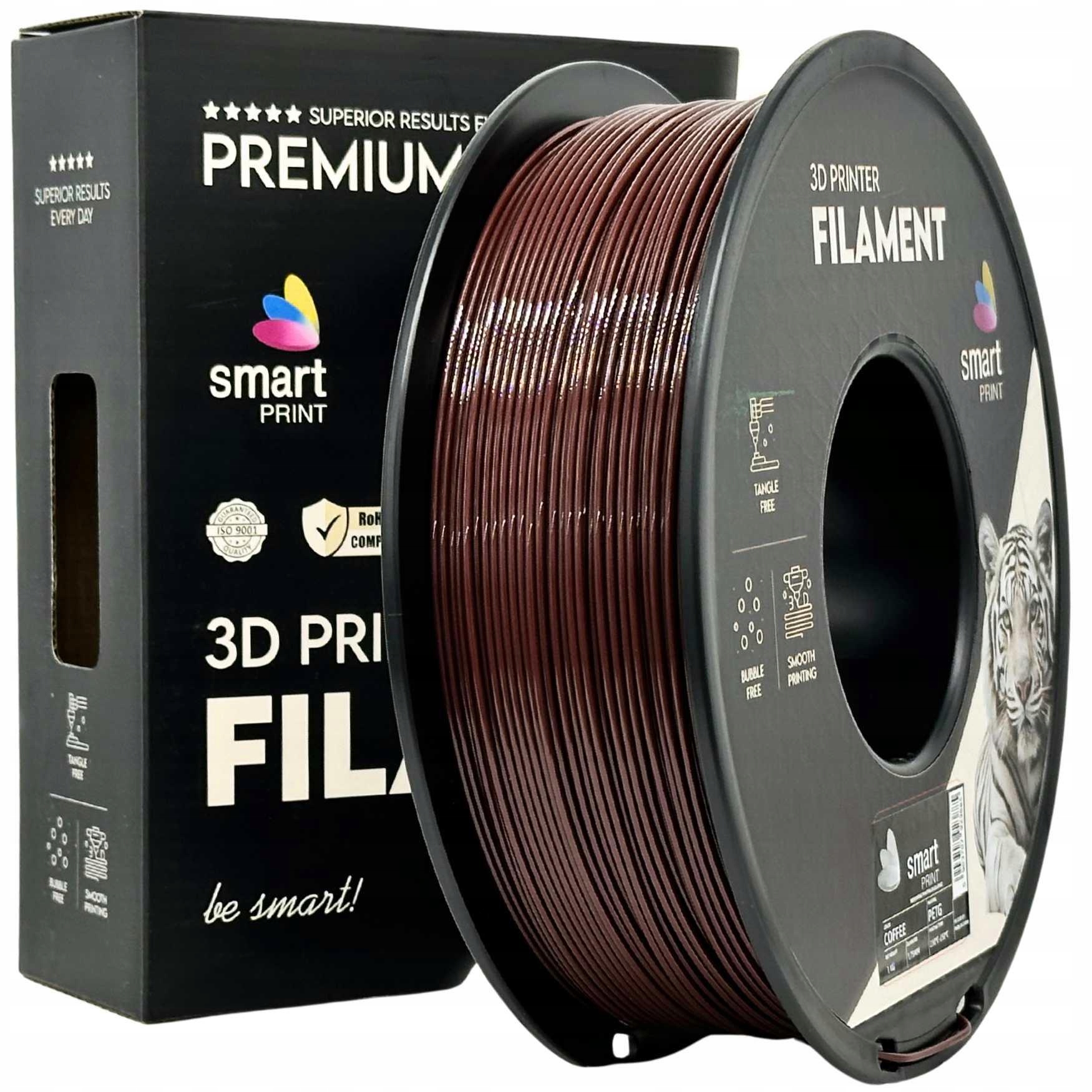 Filament PETG Coffee KAWOWY 1.75mm 1kg Smart Print | do drukarki 3D |