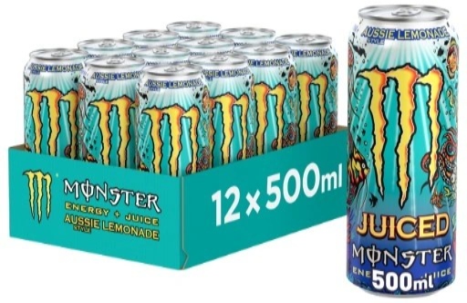 Monster Juiced Aussie Lemonade 500 ml x 12 kusů