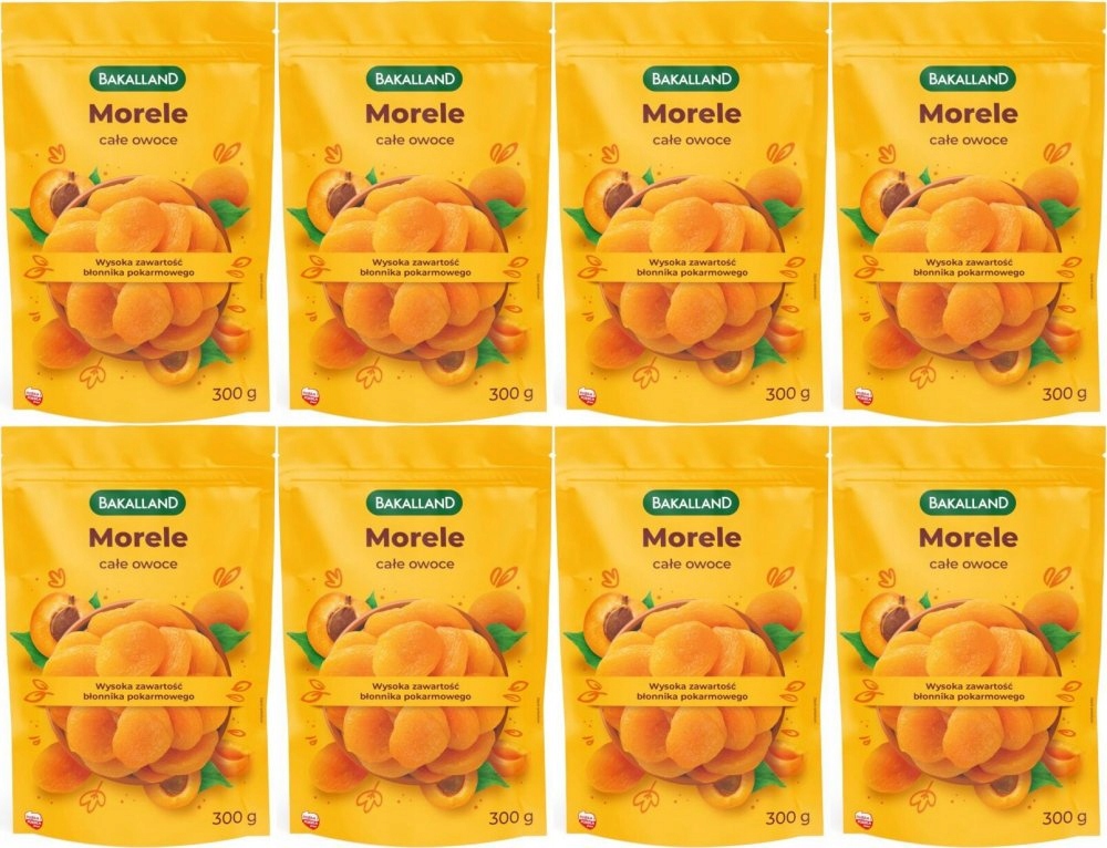 Morele suszone Bakalland 300g x8