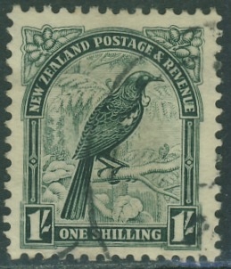 New Zealand 1 shilling - Ptak