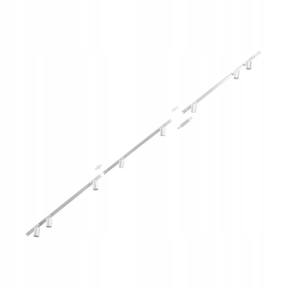 Hotová sada biela koľajnicový 1-fázový kábel s reflektormi 3m 3043 Zuma Line