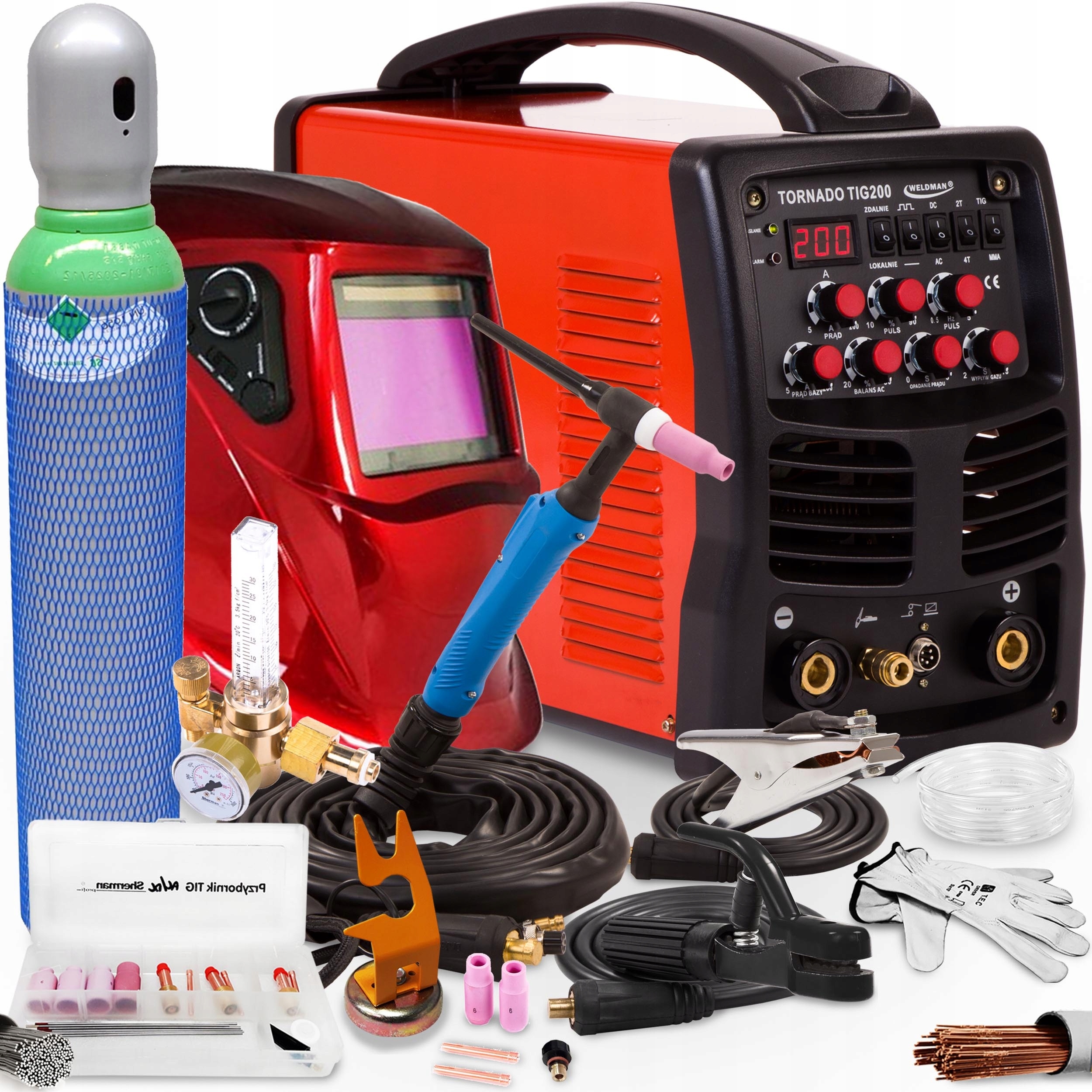 Invertorová Svářečka Weldman Tornádo 200 Tig Ac DC Puls Mma 200A
