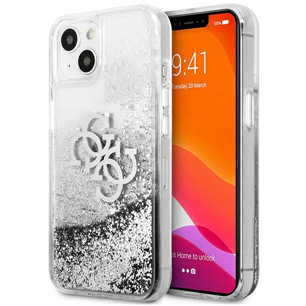 

Etui Guess do iPhone 13 mini 5,4" srebrny