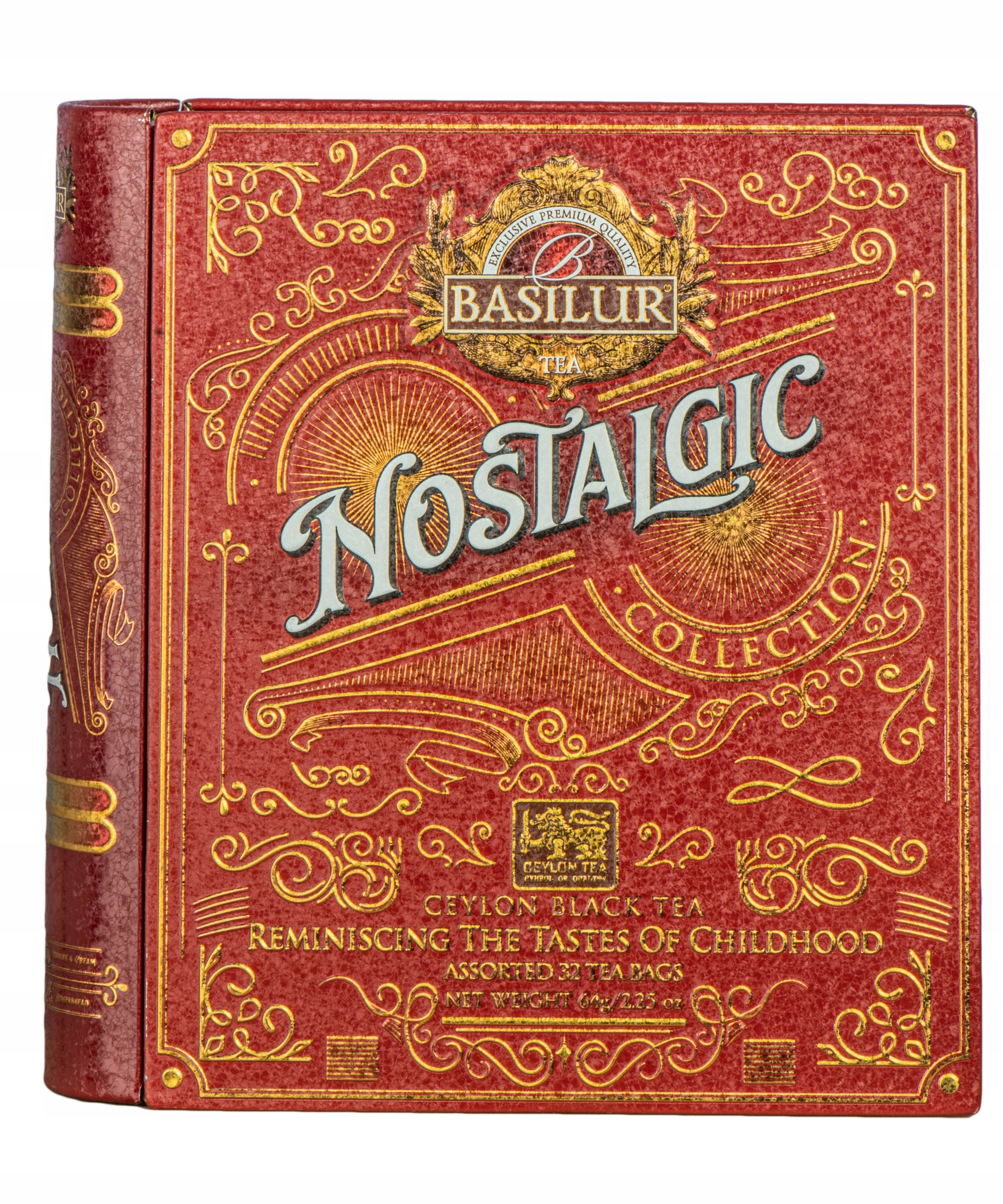 Levně Dárková sada čajů 4 Příchutě Basilur Nostalgic 32 ks v Plechovce