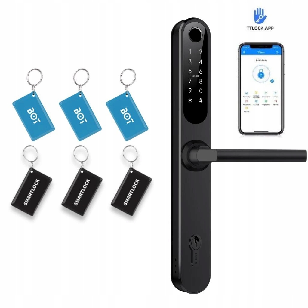 Bot Chytrá kľučka TTLock H1 čierna 85 mm