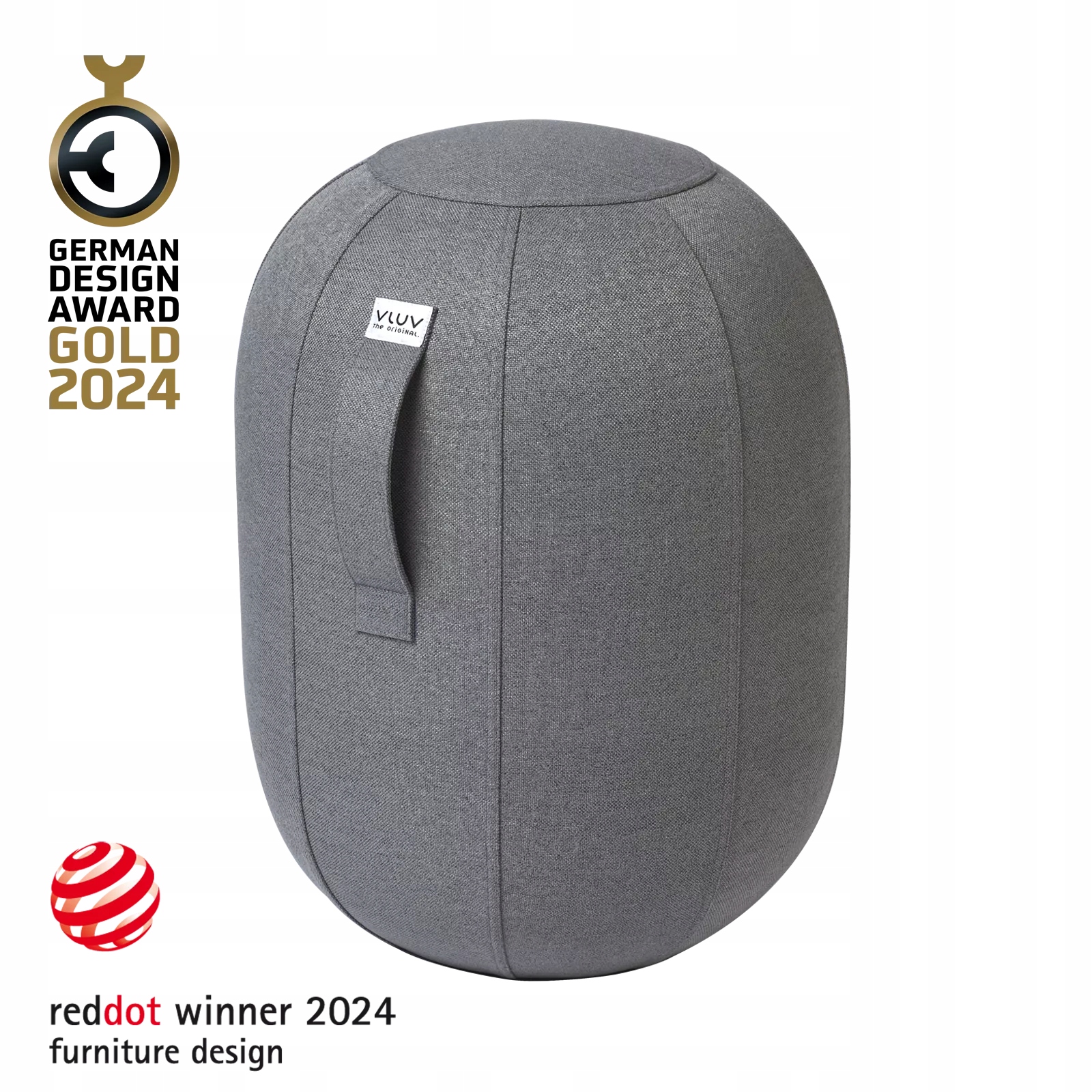 Balančná stolička Vluv Kapsul Sova L Ash pohodlné sedenie