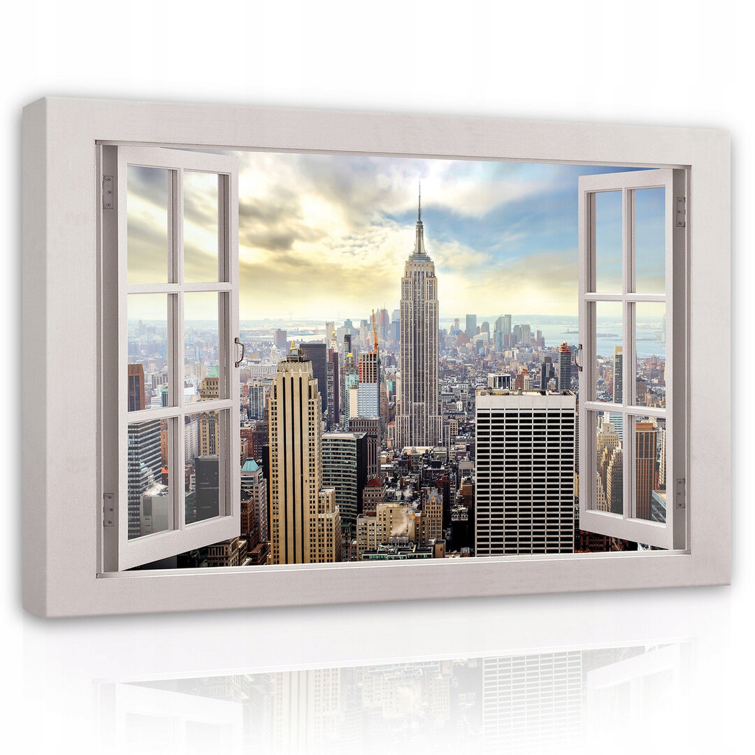 Obraz 120x80 New York krajina město mrakodrapy okno panorama město