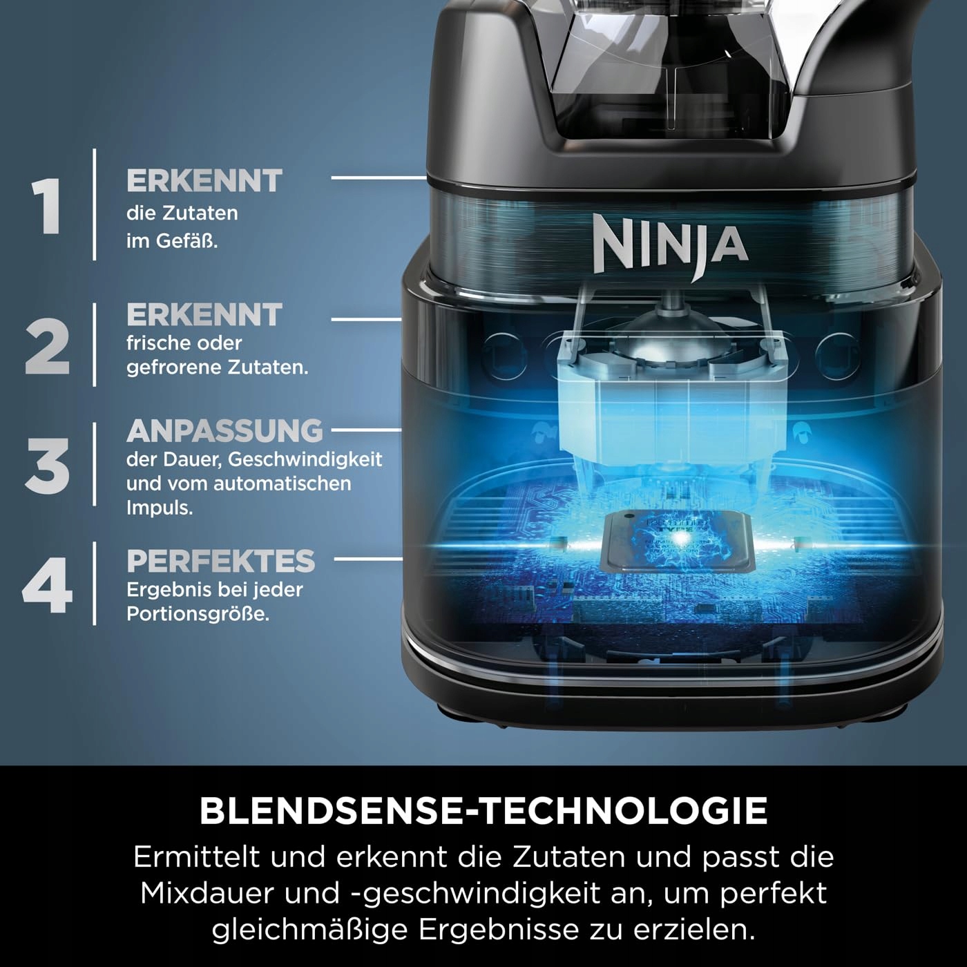 NINJA Mikser 2w1 1200W Do Smoothie Warzyw Mrożonych Napojów — miniatura 5