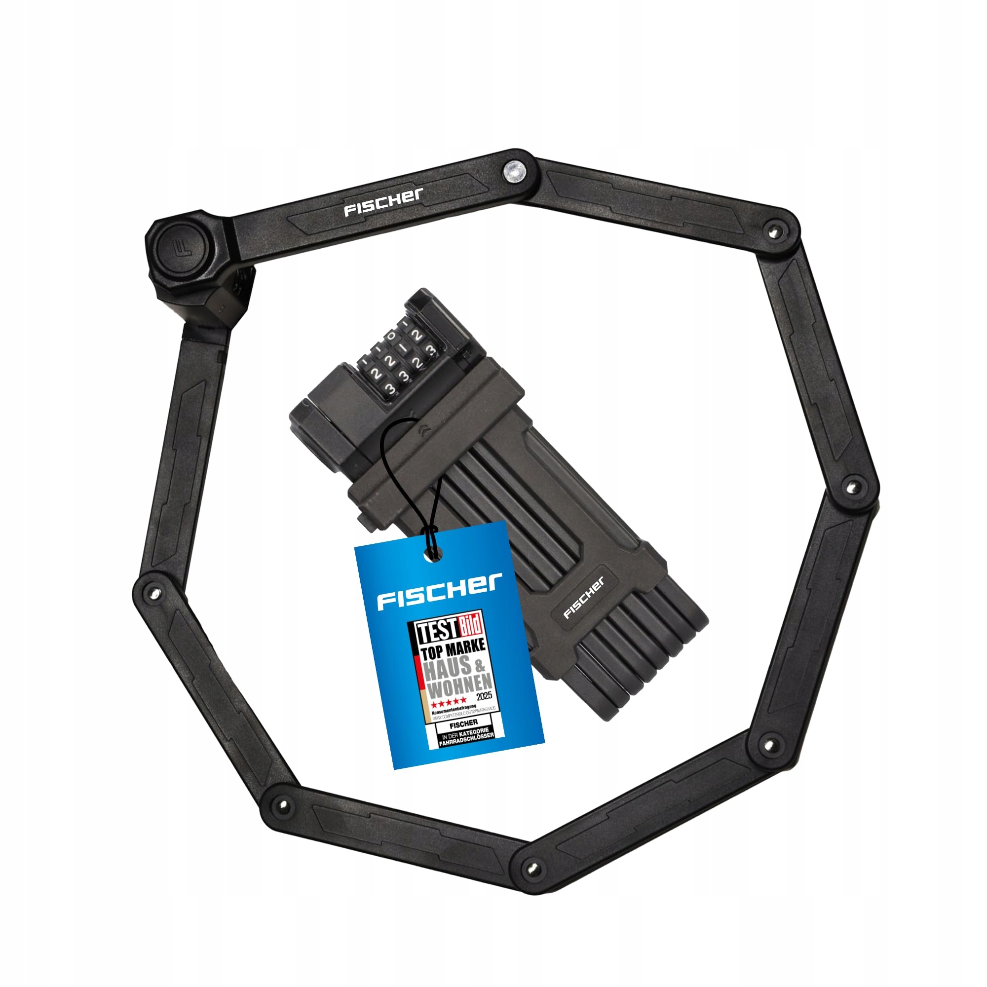 Zabezpieczenie rowerowe zapięcie składane Fischer FN110