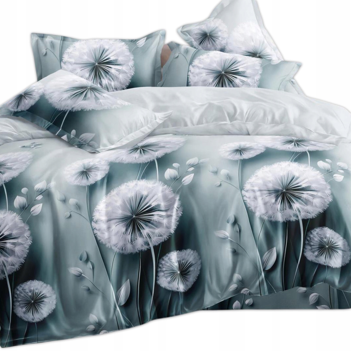 Komplet Pościeli 200X200+2 Poszewki Na Poduszki+prześcieradło Dmuchawce