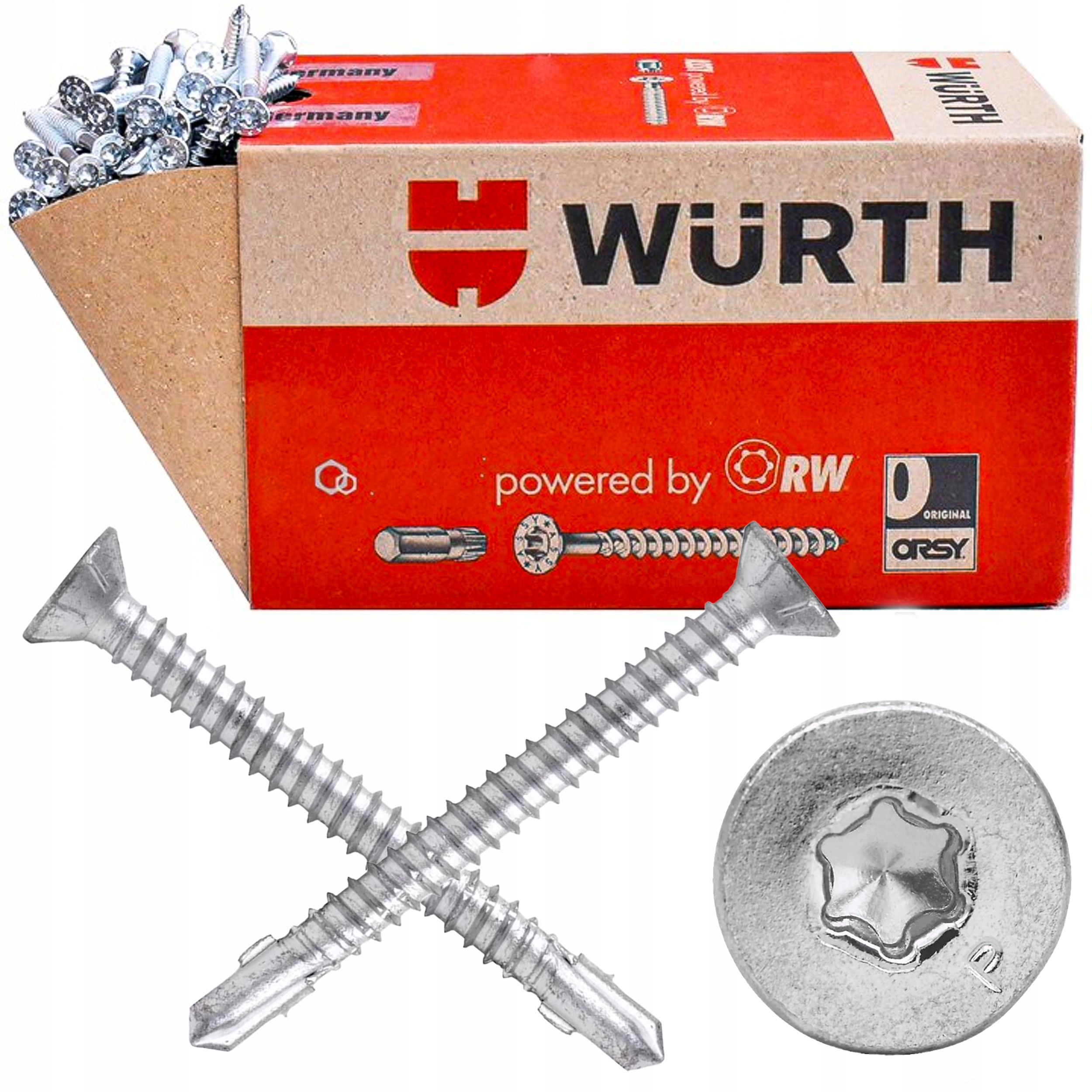 Šrouby Křídlový Samovrtný šroub 3,9x38 500ks Wurth