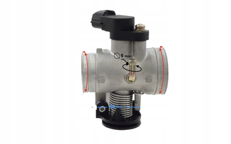 Дроссельная заслонка ATV mikilon180 bashan впрыск