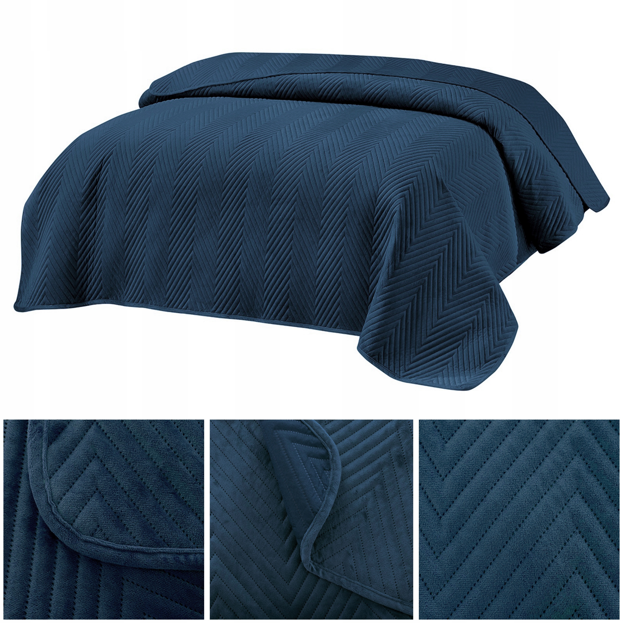 Přehoz na postel Velurový 220x240 Prošívaný Dekorativní na pohovku