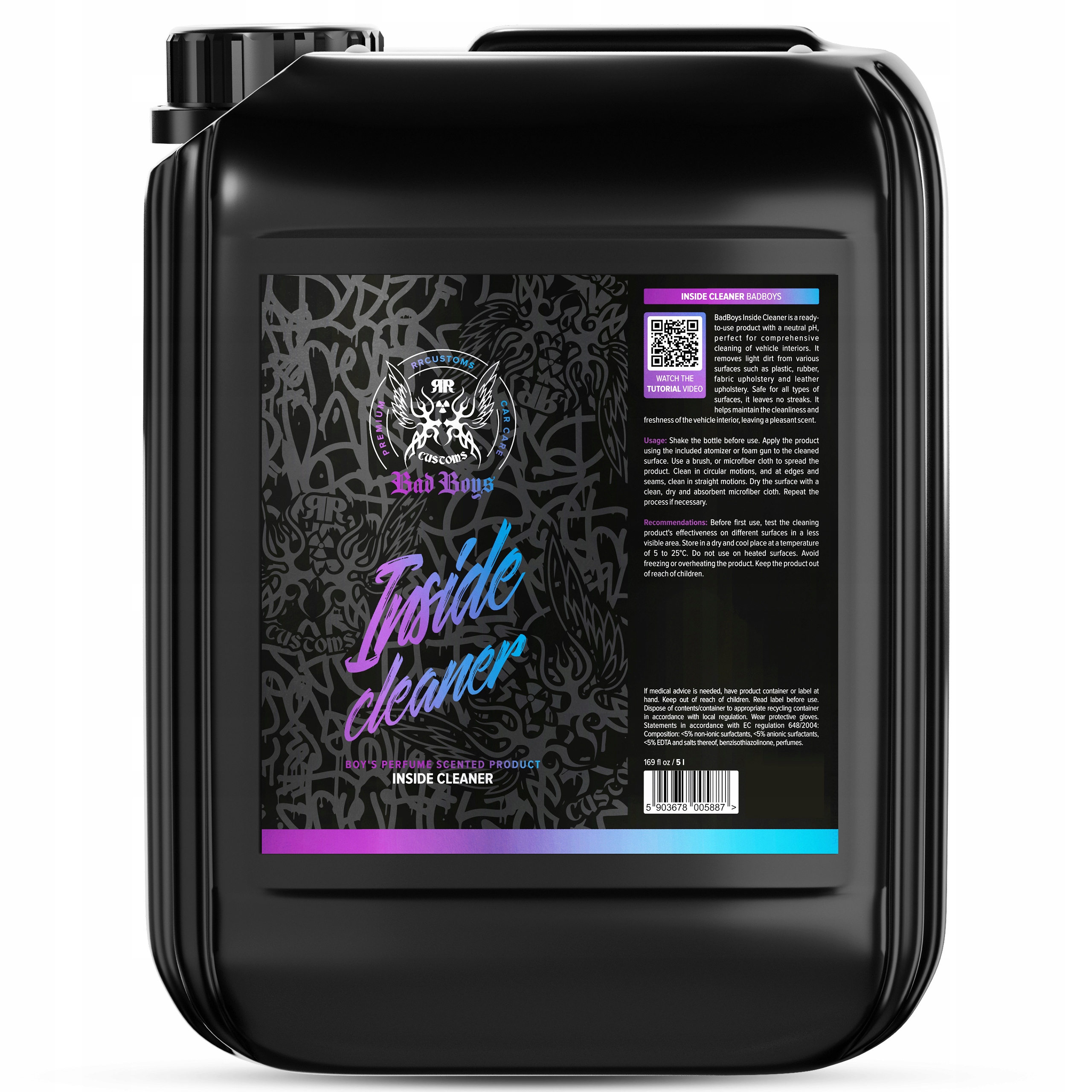 Rr Customs BadBoys Inside Cleaner Boys 5L Interior Cleaner