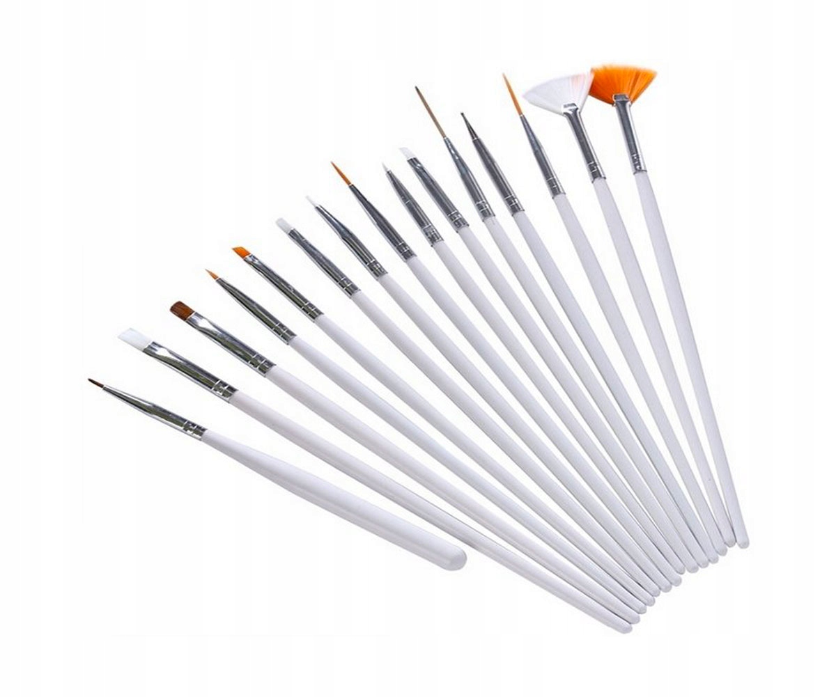 

Pędzelki Do Zdobień Paznokci Zestaw Pędzle NAILart