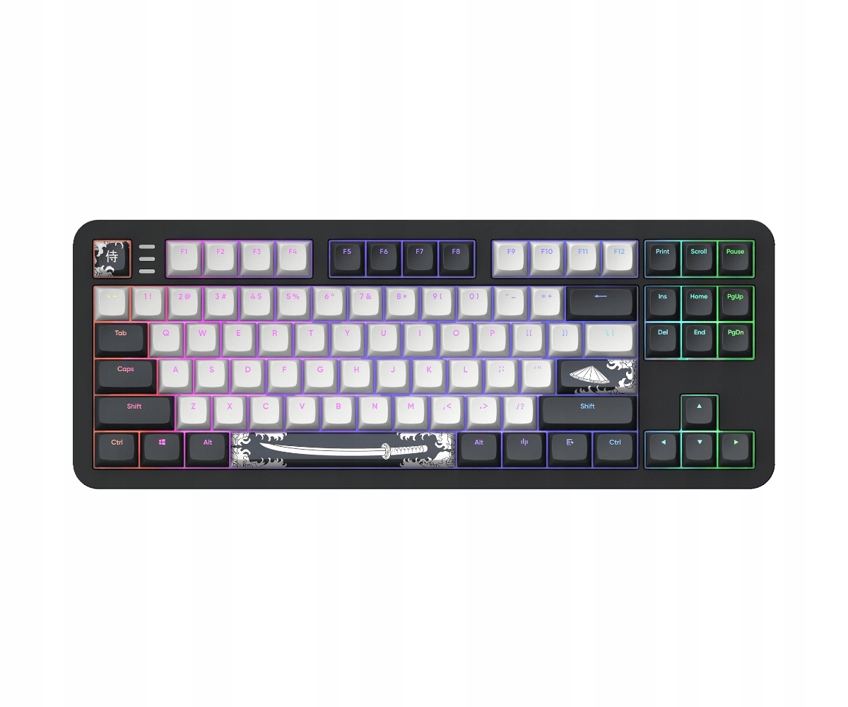 Klawiatura mechaniczna Dark Project ALU87B Bushido Tkl G3MS Moonstone Rgb