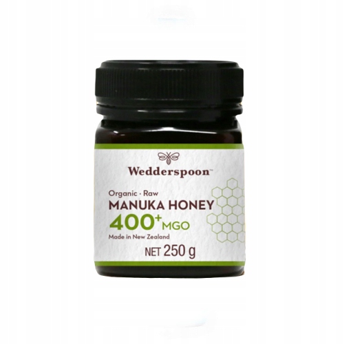 Miód Manuka Wedderspoon Bio 400+ Mgo 250g Organic Surowy