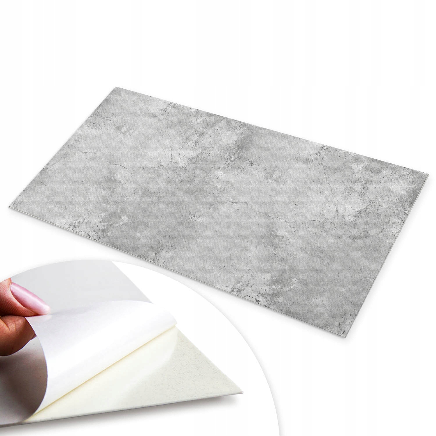 Nástěnný panel Samolepicí Vinyl Betonová plocha s škrábanci 120x60 cm