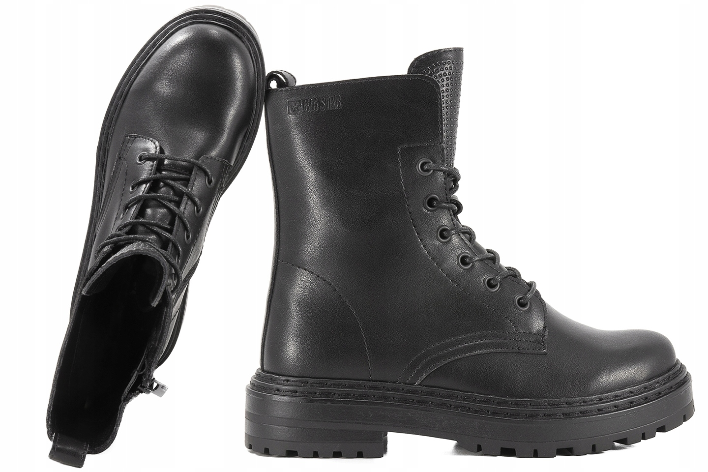 Big Star OO274649 Boty Zateplené Kotníkové Boty Zimní Kanady Kůže 36 černá