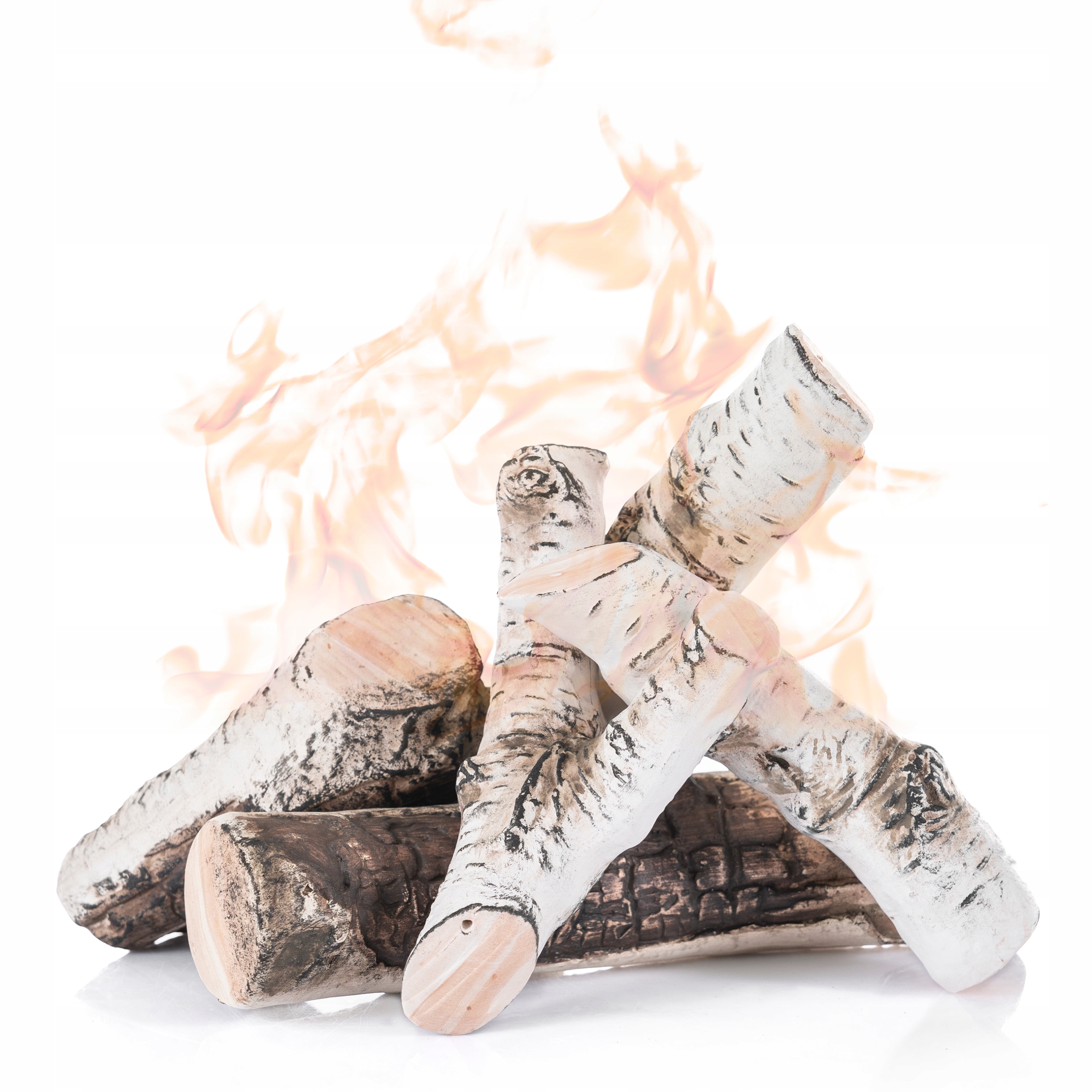 

Polana ceramiczne brzoza Drewno Do Biokominka 5szt